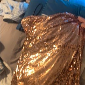 Champagne colored dress brand new